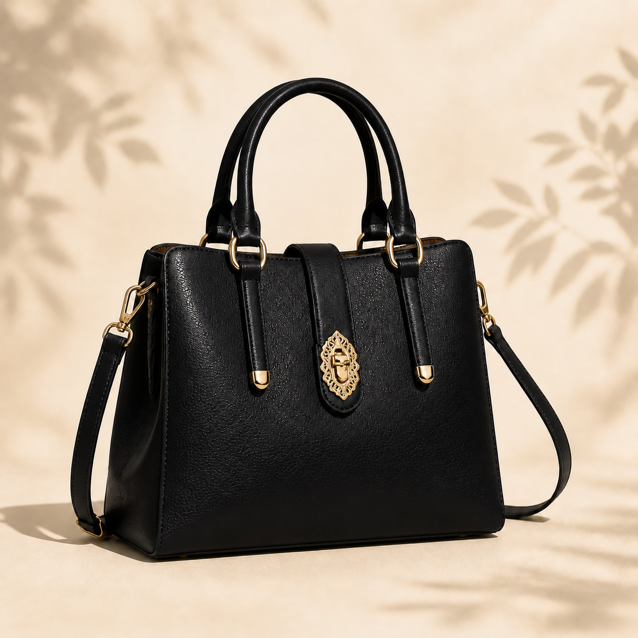 Structured Handbag in Black
