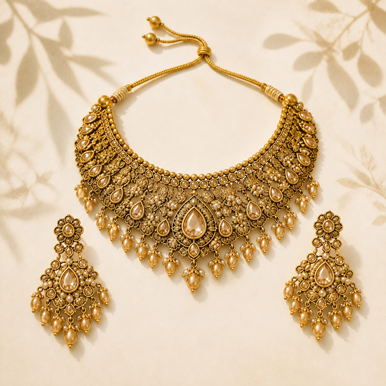 Accent Jewellery Set in Gold